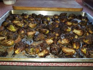 Slightly overcooked Brussel Sprouts