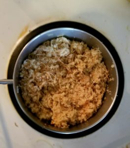 Bulgar pilaf in pot