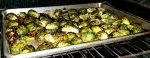 Brussel Sprouts in oven