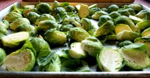 Cut Brussel Sprouts