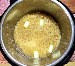 Uncooked Macaroni Mixture