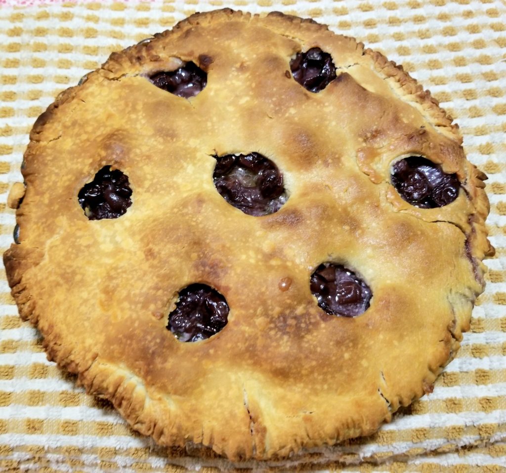 Sour Cherry Pie Cooking From My Chair