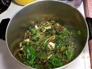 Cooked Sauteed Lemon Garlic Kale